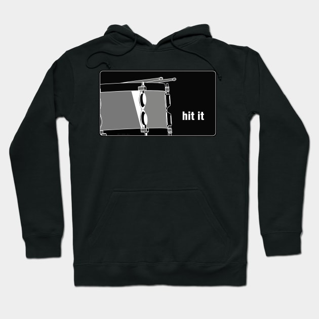 Hit it (Snare Drum) Hoodie by Music Bam International